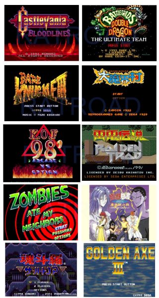 Mega Drive 10-in1 games list