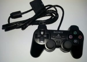 Black PS2 controller