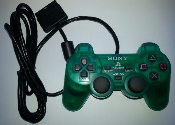 Clear Green PS2 Controller