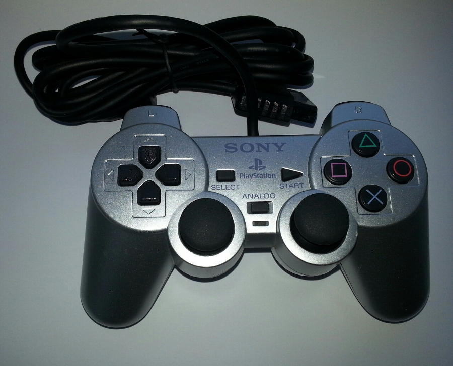 Silver PS2 Controller